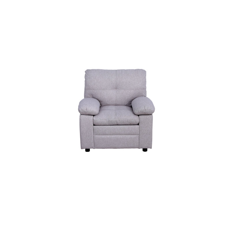 Fauteuil capitonné de 32 po de largeur, Microfibre beige