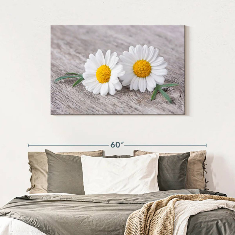Harnek Two Chamomile Flowers, 30" H x 45" W