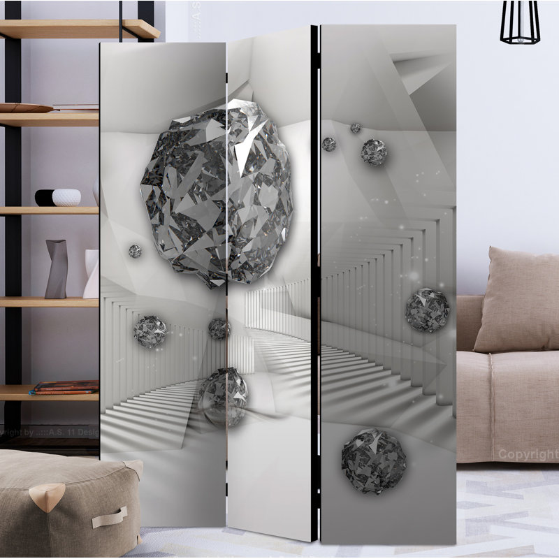 Westchester 172cm H Folding Room Divider, 3