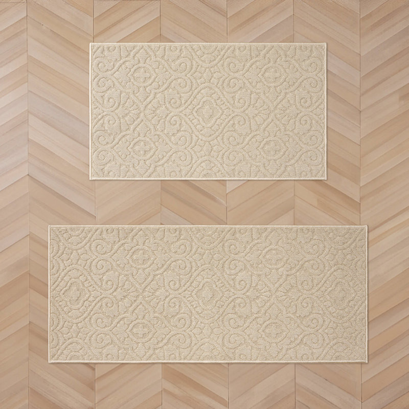 Feya Machine Woven Synthetic Aera Rug in Gray, Rectangle 2'2" x 3'9"/Runner 2'2" x 5', Beige