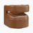 Berton 29.5" Modern & Contemporary Swivel Chair with Breathable Faux Leather Upholstery, Metal Swivel Base, Foam over Pocket Coils-1783531737