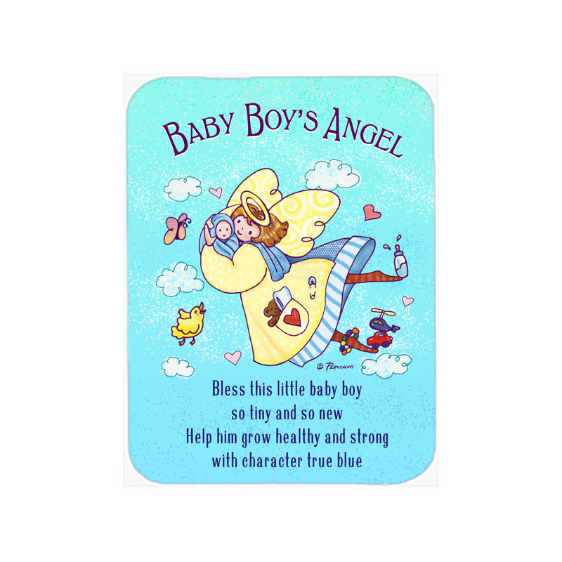 Planche à découper Angel verre du garçon de bébé