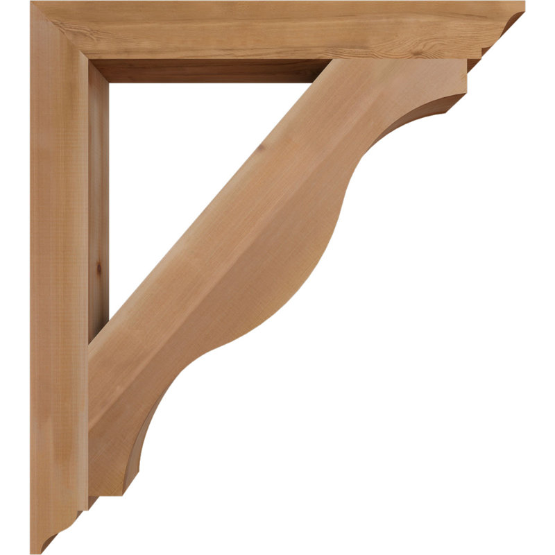 Support traditionnel Funston, Cèdre rouge de l'Ouest, Lisse, H 38 po x l 3,5 po x P 34 po