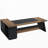 78.7" L-Shaped Executive Desk with File Cabinet and Drawers-1104535993