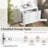  1 Pcs Floating Nightstand With Drawer Storage Modern Floating Bedroom Shelf -2073969763-2073969761