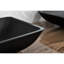 Lavabo de salle de bain rectangulaire noir mat avec design innovant - L 14,38 po x l 22,25 po H 4-3 / 8 po, décoratif 4-3 / 8 po