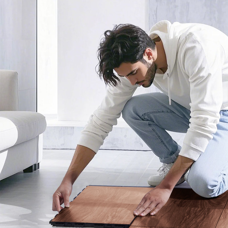 Carrelage en caoutchouc 9 pièces