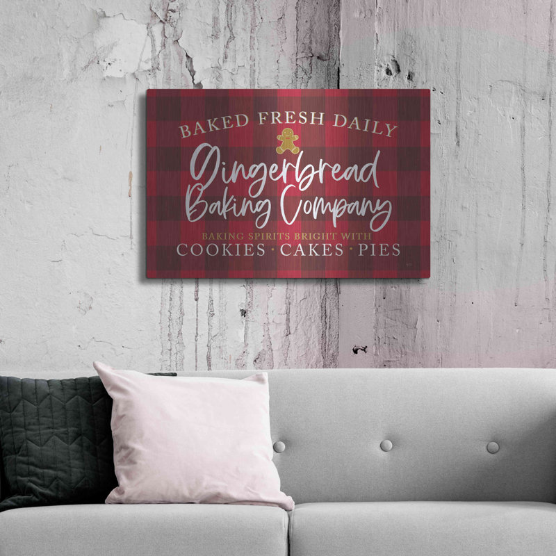 «Gingerbread Bake Company» par Lux + Me, art mural, H 24 po x l 36 po