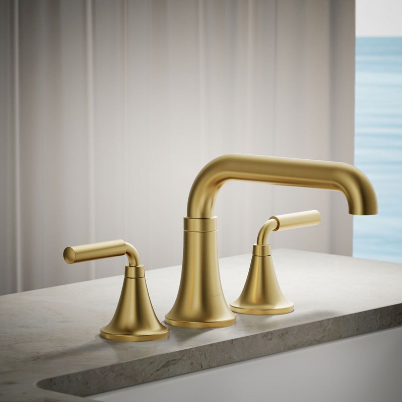 Tone Bath Faucet Trim, Vibrant Brushed Moderne Brass