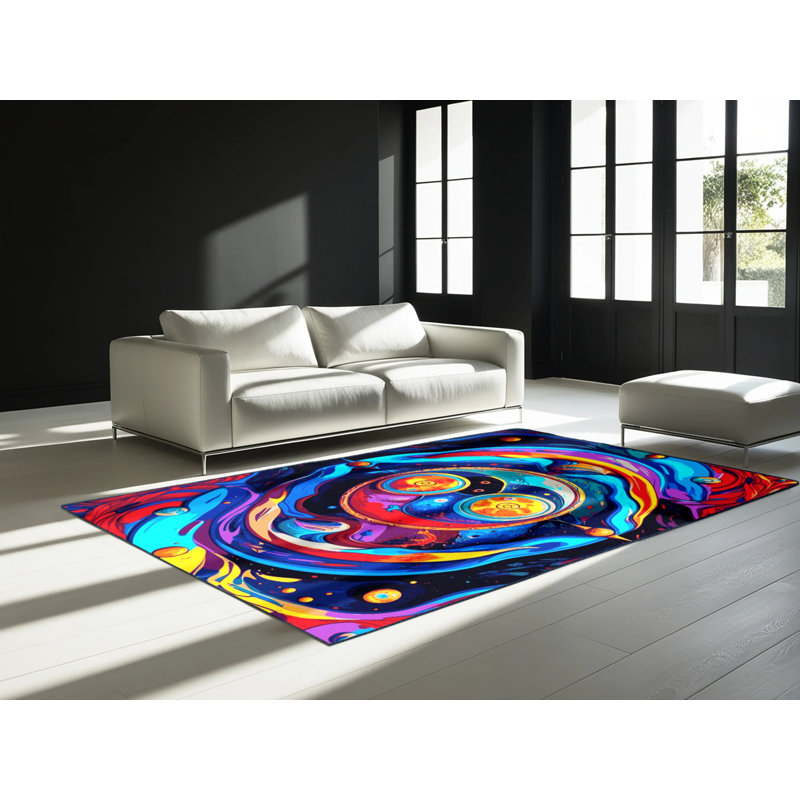 Optical Oasis Rug, Rectangle 4' x 6'