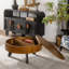 Table basse ronde 31,5 "avec espace de rangement-421089335