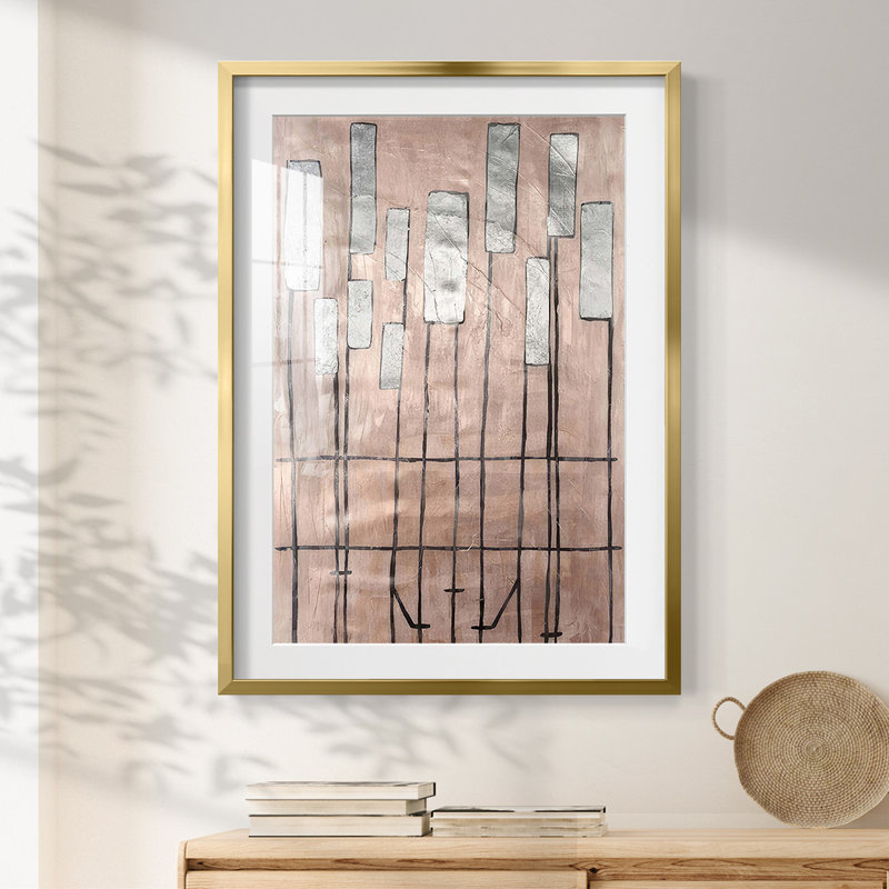 Clavichord I - impression encadrée, H 28,5 po x l 20,5 po, Doré