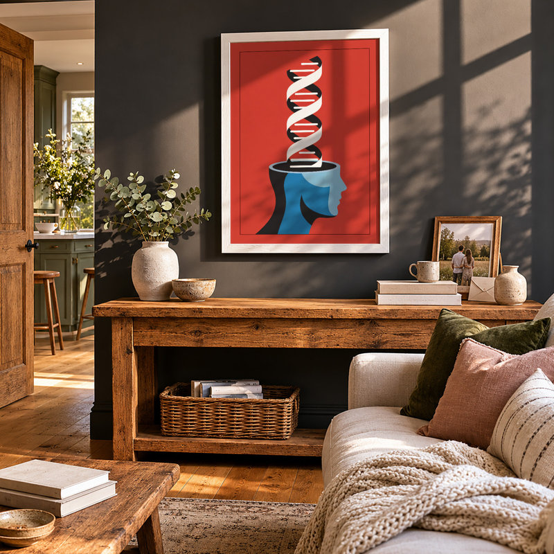 Mind In Motion Modern - Print, A4 - 29.7 x 21.0 cm, White