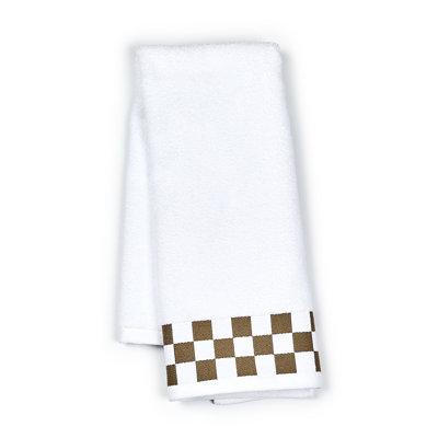 Hand Towel with Check Border