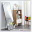 Miroir pleine grandeur de 4ème génération avec cadre en bois massif pour s'habiller, la chambre à coucher et les objets décoratifs avec anti-rayures et installation facile-1220599608