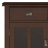 Artisan 36"W Solid Wood Transitional Entryway Storage Cabinet with Glass Doors and Adjustable Shelves