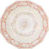 Hand-Knotted High-Quality Yellow and Rose Area Rug