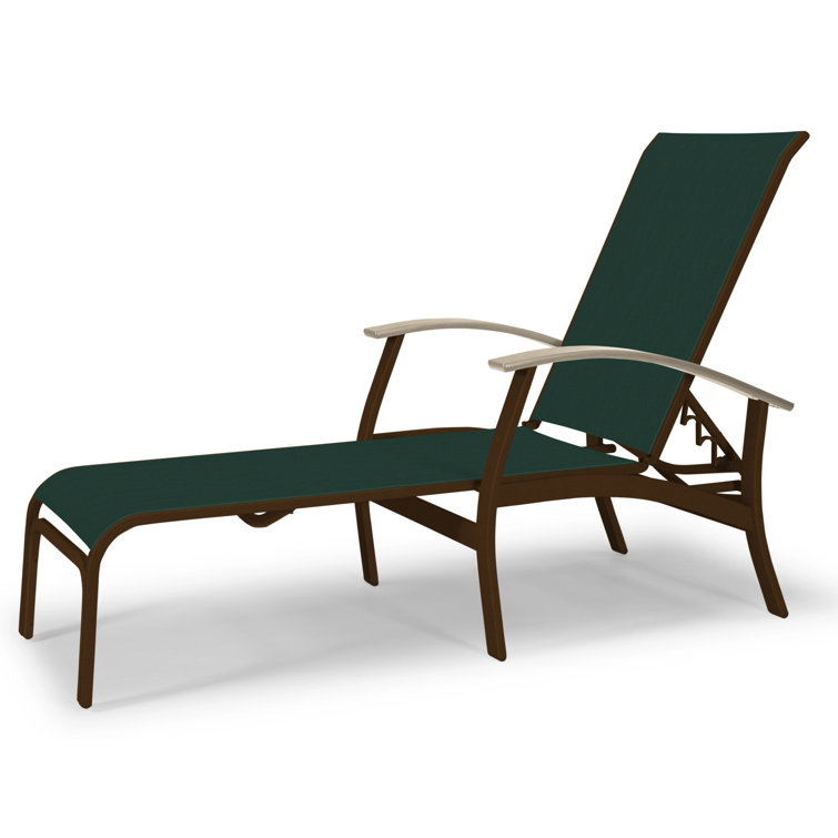 Askar Outdoor Rust-Resistant Metal Chaise Lounge