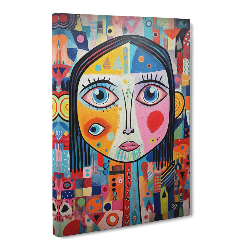 Kids Expressionism - Print, 60cm H x 40cm W x 3cm D, Wrapped Canvas