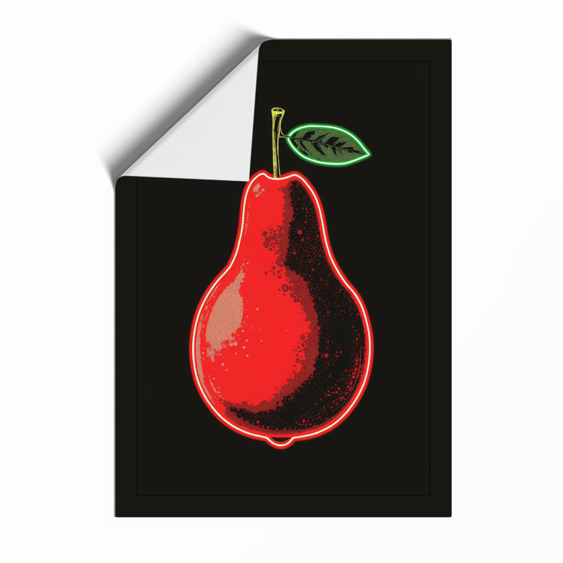 Red Pear Study Botanical - Print, Unframed, A1 - 84.1 x 59.4 cm