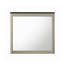 Ensemble de chambre pour très grand lit, beige gris, 5 pièces avec 2 tables de chevet, commode, miroir-137636215