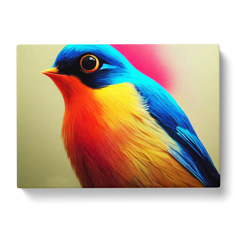 Seductive Robin Bird - Wrapped Canvas, 35cm H x 50cm W x 3cm D