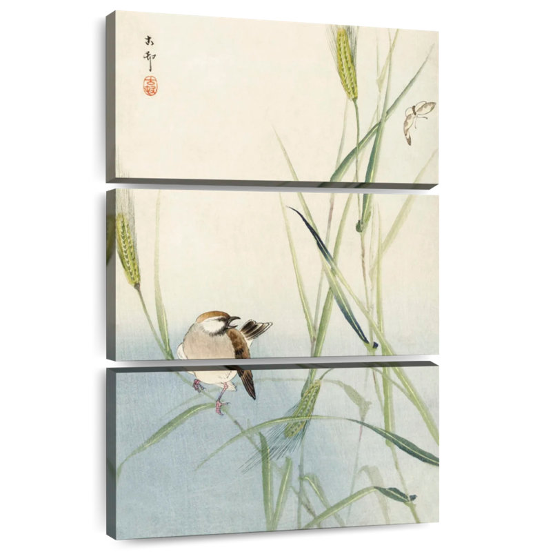 Brampt Bird And Butterfly 1900-1930, 32" H x 20" W