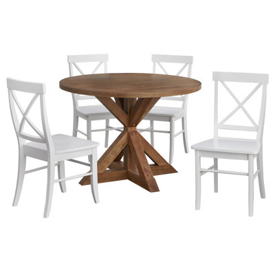 Naquanda 4 - Person Pedestal Dining Set