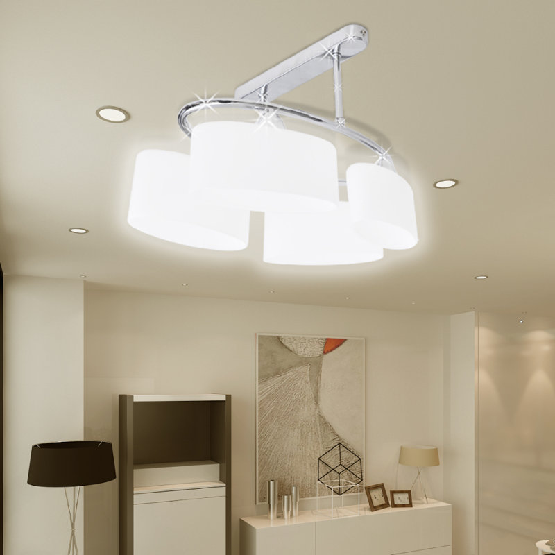 Glass Flush Mount, 4