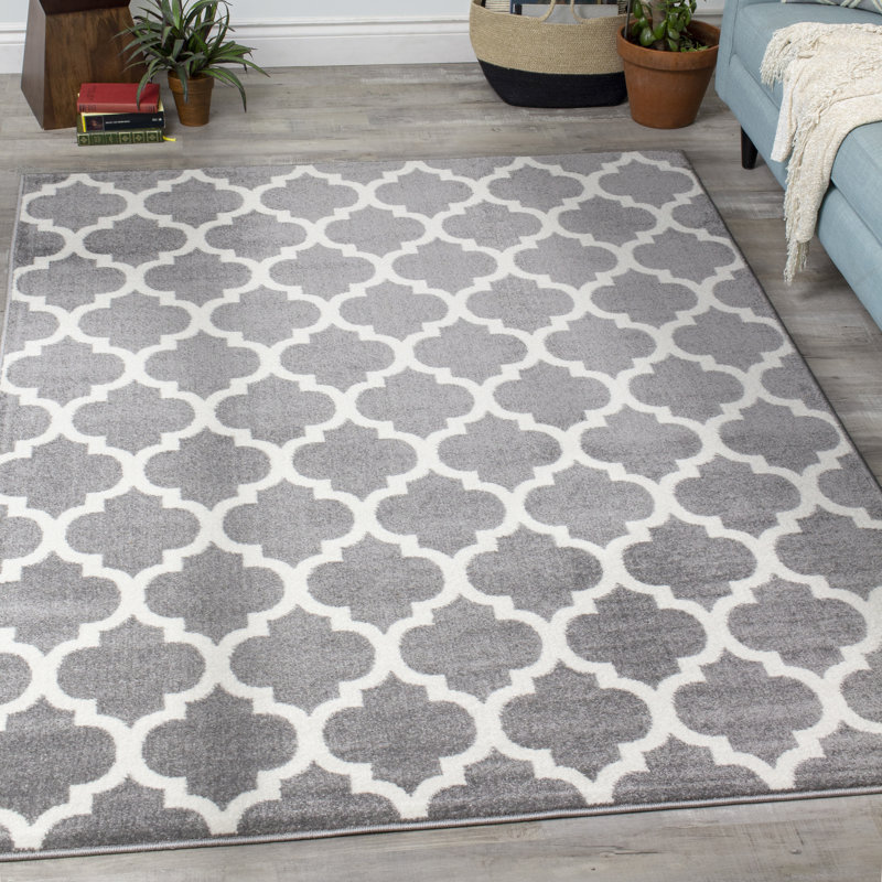 Aleighia Geometric Indoor Rug, Rectangle 5'3" x 7'7"