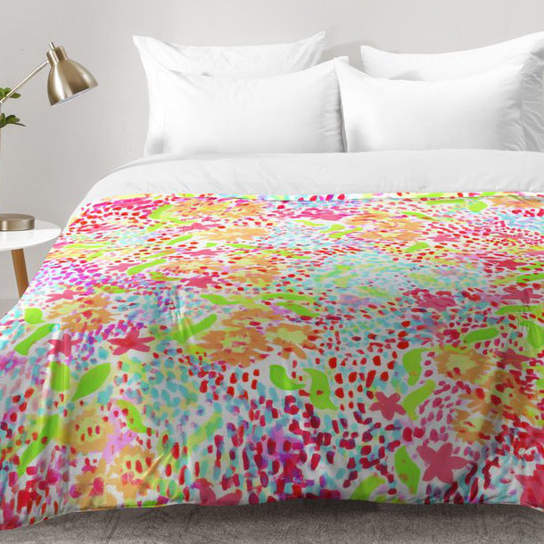 Joy Laforme Modern & Contemporary Polyester Comforter, King Comforter + 2 King Shams