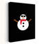Cool Snowman Minimalist Abstract Winter Landscape Wall Art Print 1 Piece Wrapped Canvas Wall Art-1535700493