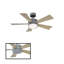 Wynd 5 - Blade Outdoor /Indoor Smart Ceiling Fan with Remote Control and LED Light Kit Included, Works With Alexa and iOS or Android App-32650295-32650298