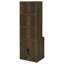 Bibliothèque 61,5 "H 61,25" brun foncé - port de charge USB, 2 tiroirs (1 verrouillable)