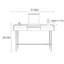 Commode simple en bois massif à miroir-105340030