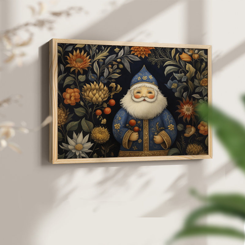 Chirstmas Art-CDVII - Reproduction encadrée - Restickable, H 11 po x l 14 po, Naturel