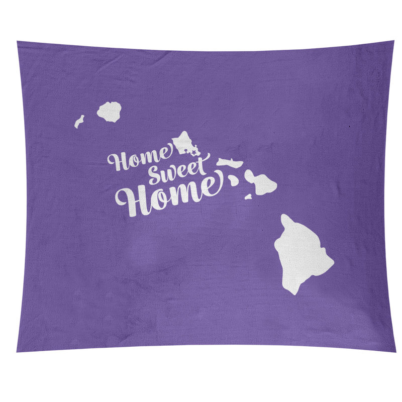 Tapisserie murale honolulu doux pour la maison, H 51 po x l 60 po, Mauve