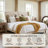 Melaya Wingback Upholstered Platform Bed Frame-640475837-653332743