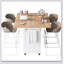 Îlot de cuisine polyvalent avec comptoir pliable, rangement et roulettes pour plus d'espace et de fonctionnalité-1351047086