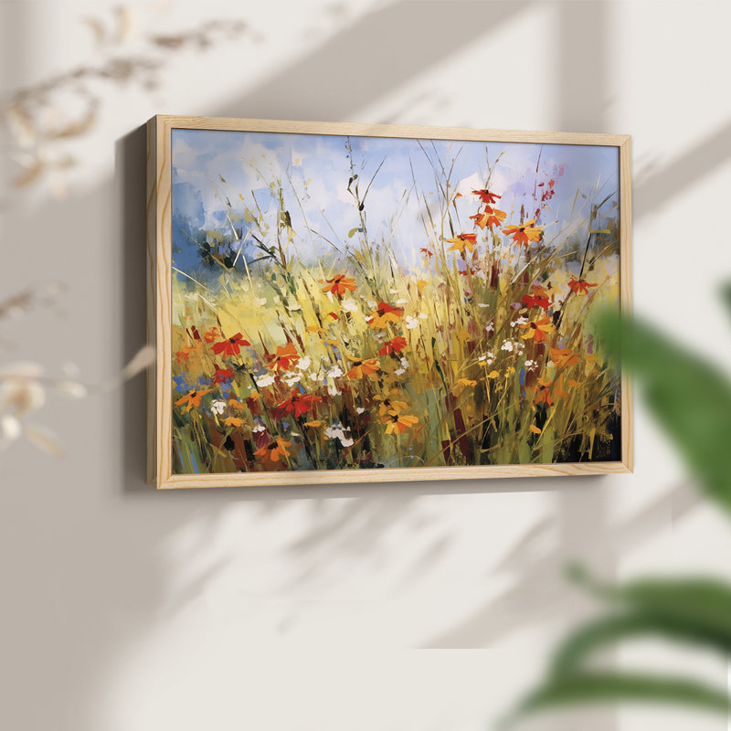 Série florale - CXL III - Reproduction encadrée - Restickable, H 8 po x l 10 po, Naturel