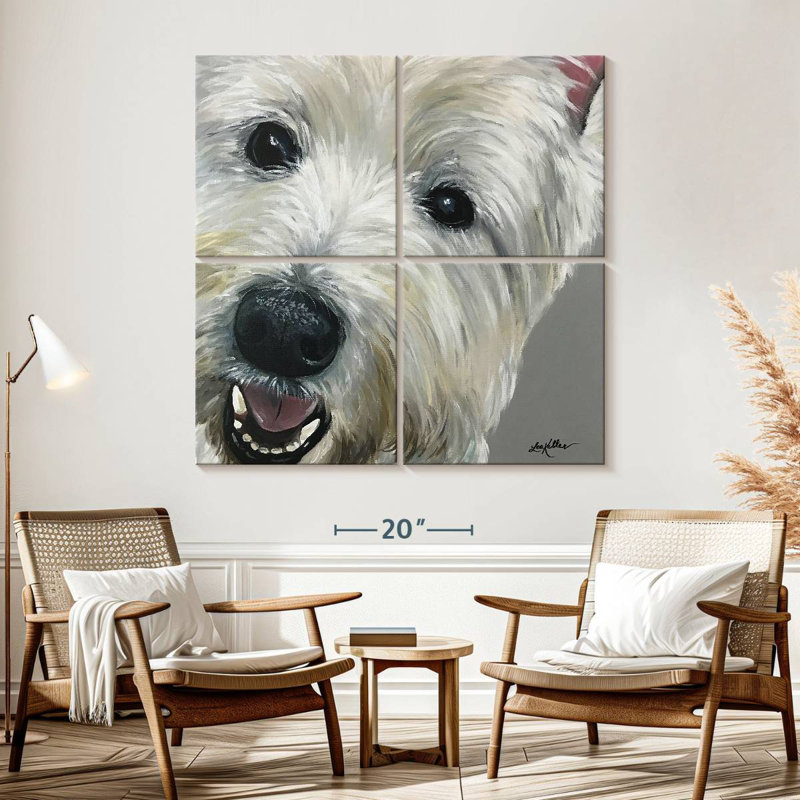 West Highland Terrier, H 57 po x l 57 po