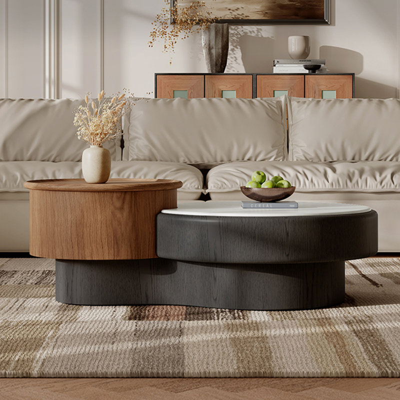 Table basse minimaliste en bois de style italien