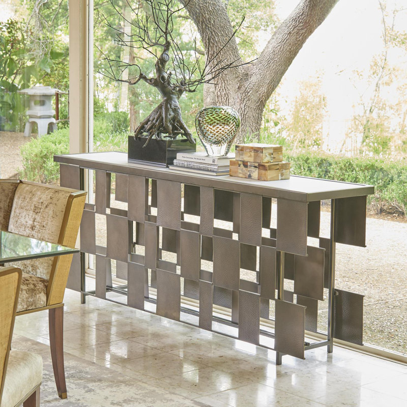 75.5 in. Marble Console Table