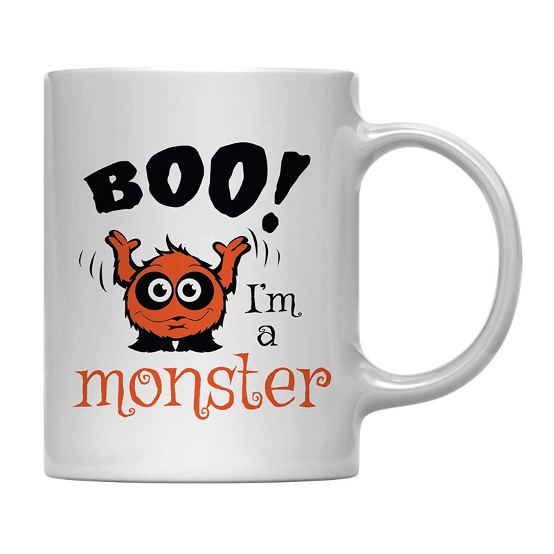 Grande tasse à café boo i is a monster Tessio