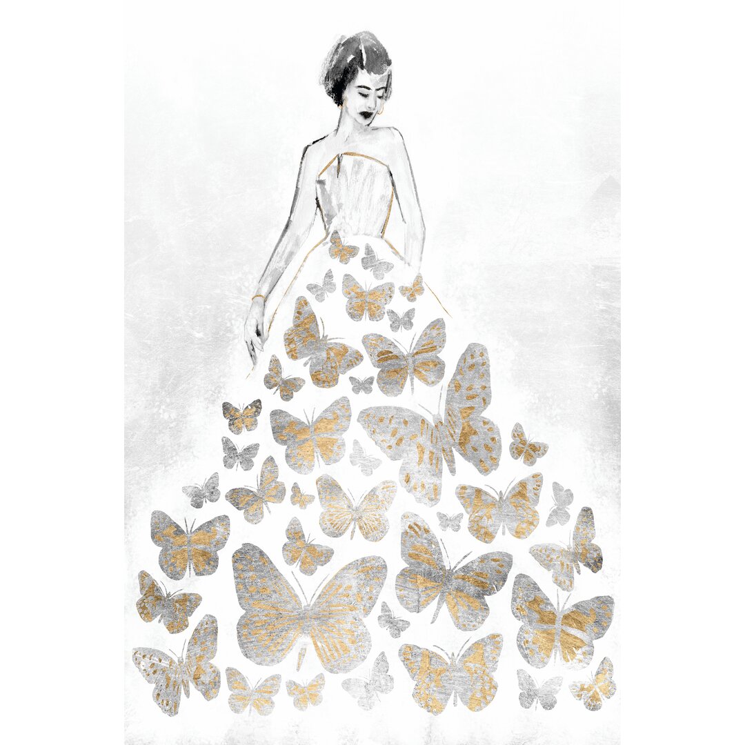 Leinwandbild Fluttering Gown II von Annie Warren