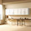 Armoire de rangement murale empilable, P 11,81 po x l 31,50 po x H 29,92 po