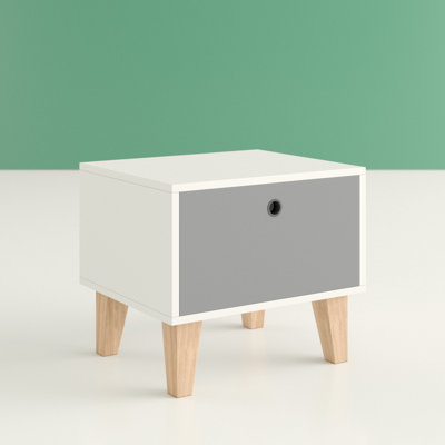 Aleana 53.5cm W Solid + Manufactured Wood Bedside Table