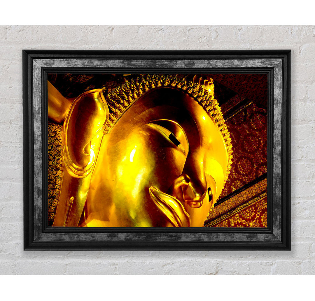 Goldenes Buddha-Gesicht - Druck