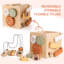 Wooden Alphabet Puzzle and Matching Game with Flash Cards