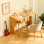 Bureau pliant en bambou, bureau d'ordinateur peu encombrant pour les petits espaces, table d'étude pliable pour chambre à coucher, bureau personnel, dortoir, appartement, couleur naturelle-1930794277
